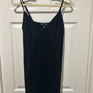 Forever 21 Black Slip Mini Dress Spaghetti Strap